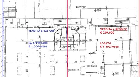 Pinerolo zona di passaggio NEGOZIO vetrinato